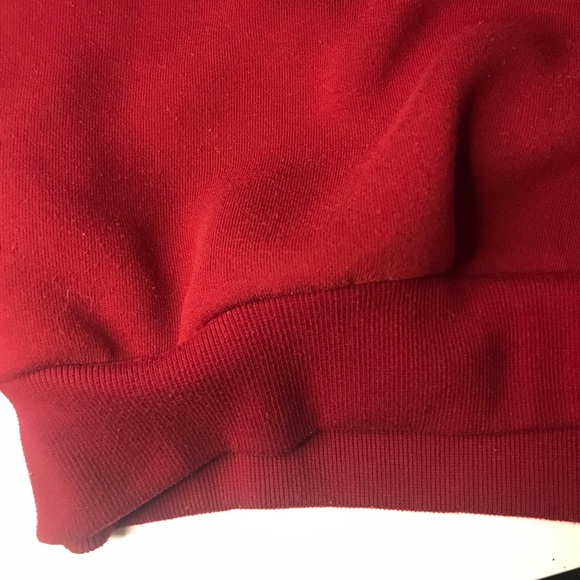 US XS. red hoodie. Slightly used condition. No stains. - Picture 4 of 6